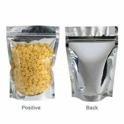 Clear Aluminum Foil Mylar Stand Up Retail Bags Zip Lock Pouches Pouch Packaging - 20*30+4CM-50PCS.
