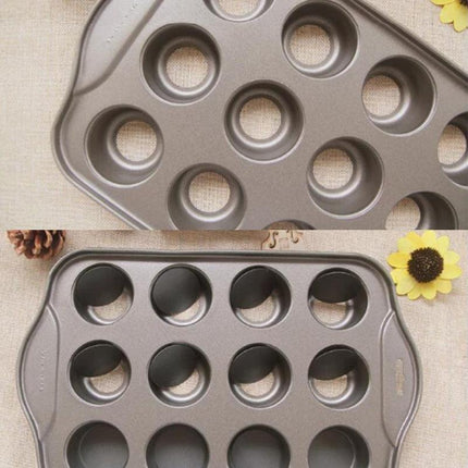 12 Cups Individual Mini Cheesecake Pan with Loose Base.