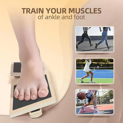 Wooden Yoga Foot Stretching Balance Board Training New Ballet Single Leg Balance.