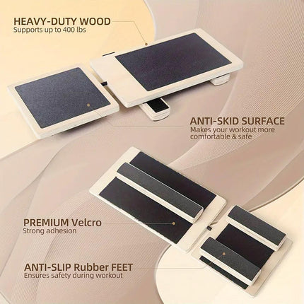 Wooden Yoga Foot Stretching Balance Board Training New Ballet Single Leg Balance.