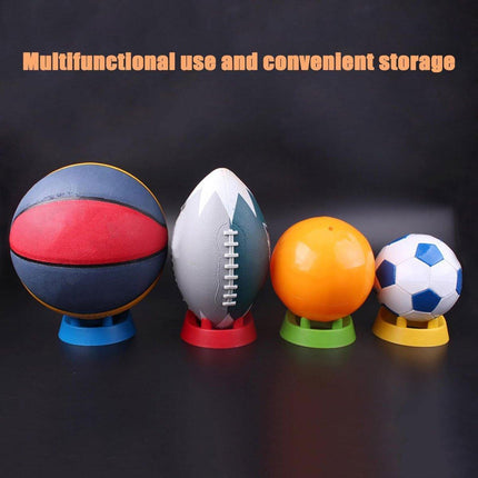 2PCS Football Basketball Volleyball Storage Stand Multi-Functional Ball Holder - Blue.