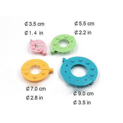 8Pcs Pompom Maker Kit 3.5/5.5/7/9Cm 4 Sizes Knitting L-Oom Diy Pom Pom Maker.