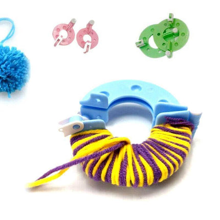8Pcs Pompom Maker Kit 3.5/5.5/7/9Cm 4 Sizes Knitting L-Oom Diy Pom Pom Maker.