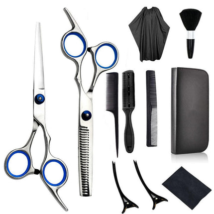 11pcs Hair Cutting Scissors Set Professional Hairdressing Scissors Barber Tools.