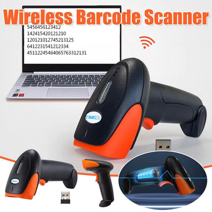 Wireless Barcode Scanner 2D QR Code Handheld Reader for Supermarket Warehouse.