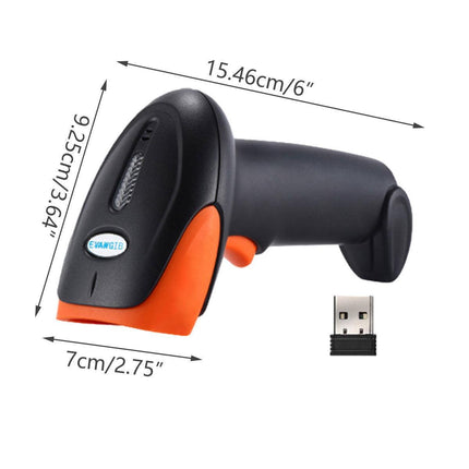 Wireless Barcode Scanner 2D QR Code Handheld Reader for Supermarket Warehouse.