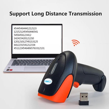 Wireless Barcode Scanner 2D QR Code Handheld Reader for Supermarket Warehouse.