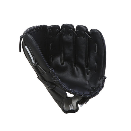 Baseball Glove Thickened Softball Glove Pitcher Mitt Sports Training Outdoor - Blue - 11.5in.