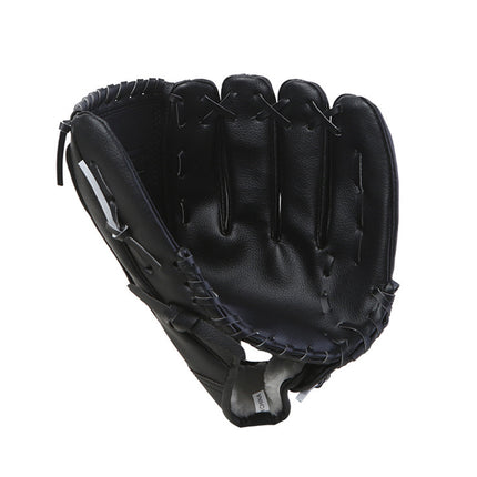 Baseball Glove Thickened Softball Glove Pitcher Mitt Sports Training Outdoor - Blue - 11.5in.