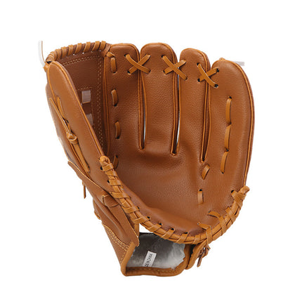 Baseball Glove Thickened Softball Glove Pitcher Mitt Sports Training Outdoor - Blue - 11.5in.
