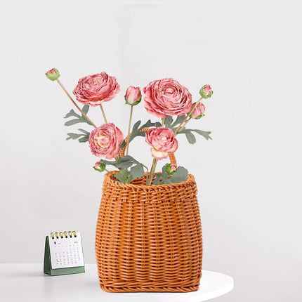 Vintage Wall Hanging Basket Kitchen Storage Basket Small Flower Basket Organizer - 15cm.