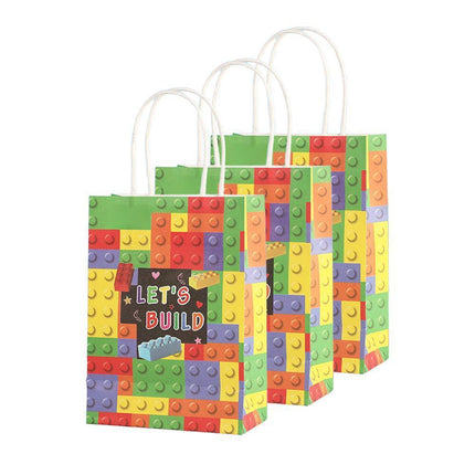 30PCS Fashion Ball Kraft Paper Gift Bag Festivals gift tote bag Party Favor Bag - Basketball-30pcs.