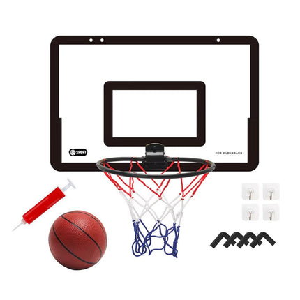 Wall Mounted Foldable Basketball Stand Indoor Outdoor Hoop Frame for Young Players.