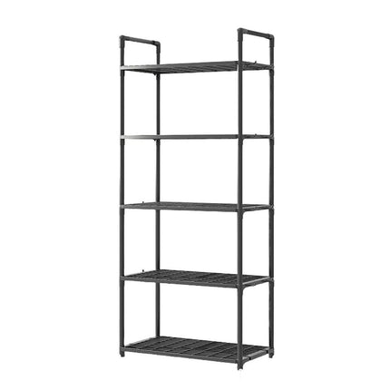 5Tiers Pot Storage Rack Pan Stand Saucepan Holder Cookware Organizer for Kitchen - White.