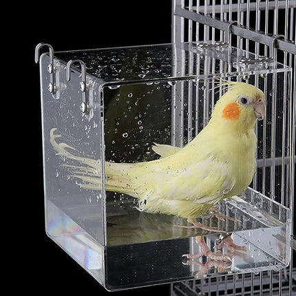Bird Bathing Box Basin for Birds Outdoor Bathing Pool Bird Shower Basin for Pets.