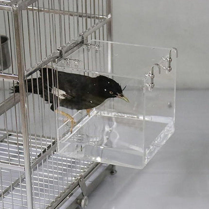 Bird Bathing Box Basin for Birds Outdoor Bathing Pool Bird Shower Basin for Pets.