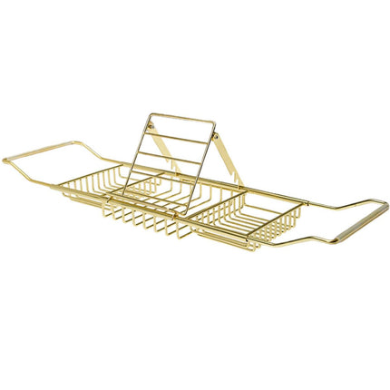 Bathtub Rack Bathroom Storage Shelf Telescopic Adjustable Organiser Tray Home - Silver.