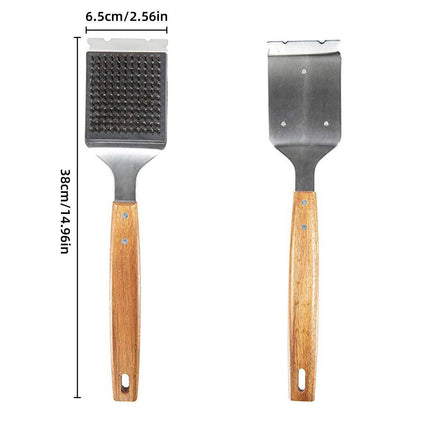 BBQ Grill Cleaning Brush Heavy Duty Wire Scraper for Outdoor Grill Maintenance.