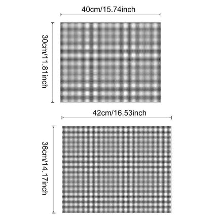 3/6/10PCS Non-Stick BBQ Grill Mat Mesh Liner Cooking Barbecue Sheet Baking Pad - 42X36cm-3PCS.