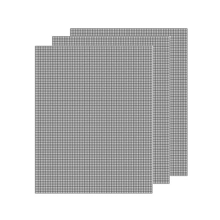 3/6/10PCS Non-Stick BBQ Grill Mat Mesh Liner Cooking Barbecue Sheet Baking Pad - 42X36cm-3PCS.