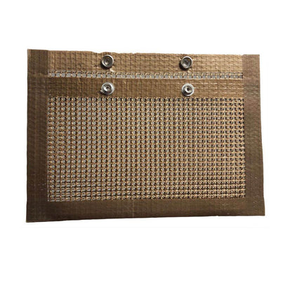 BBQ Mesh Grill Bag 27x22cm Non Stick Reusable Barbecue Grilling Basket Net - Copper.