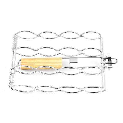 Folding Handle Corn Grill Clip Anti Scald Barbecue Tool for Home Outdoor Cooking.