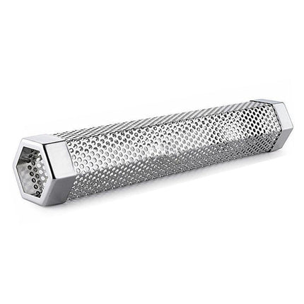 Hexagon Bbq Smoker Tube Stainless Steel Grill Accessory Smoking Box Long Lasting - 12Inch.