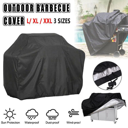 Waterproof Bbq Cover Heavy Duty Rain Gas Barbeque Smoker Grill Protector L/XL/XXL - L.
