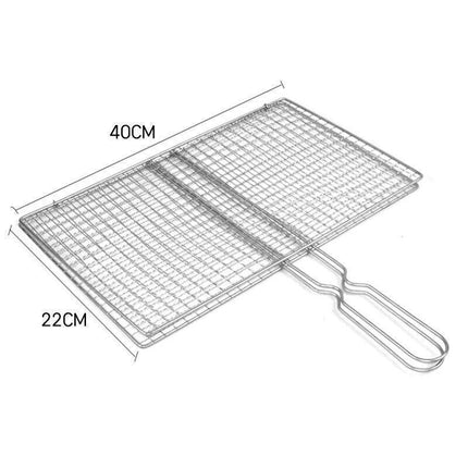 Bbq Fish Grilling Basket Grill Camping Net Meat Vegetable Cooking Kitchen Tool.