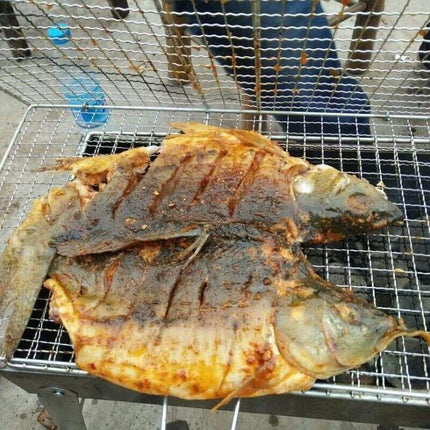 Bbq Fish Grilling Basket Grill Camping Net Meat Vegetable Cooking Kitchen Tool.