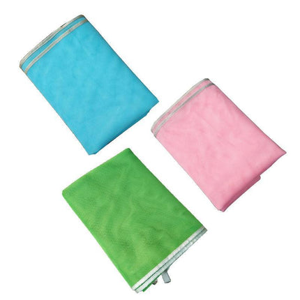 Sand Free Beach Mat Blanket Sand Proof Magic Sandless Sand Dirt & Dust Disappear - Blue.