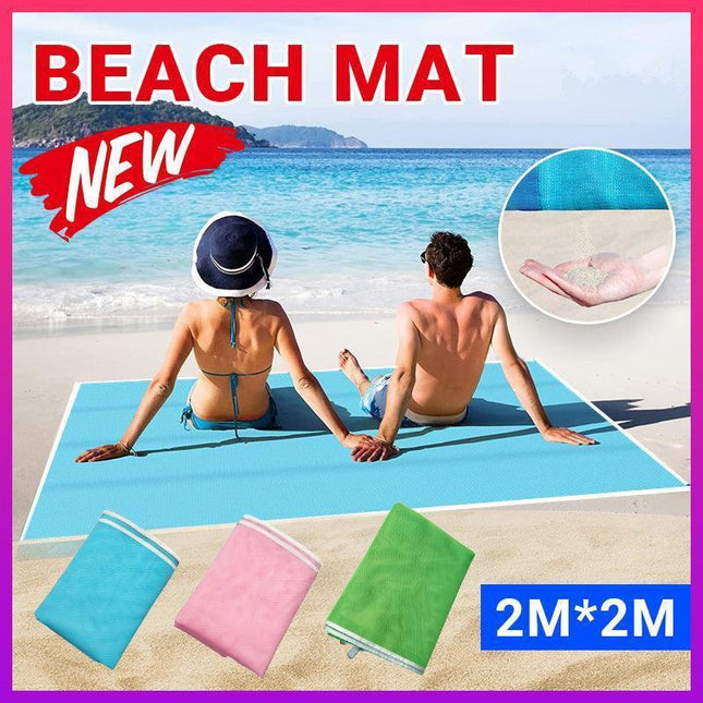 Sand Free Beach Mat Blanket Sand Proof Magic Sandless Sand Dirt & Dust Disappear - Green.