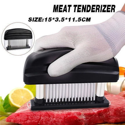 48-Blade Stainless Steel Meat Tenderizer Tool for Steak Pork Chicken Lamb.