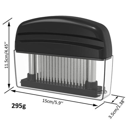 48-Blade Stainless Steel Meat Tenderizer Tool for Steak Pork Chicken Lamb.