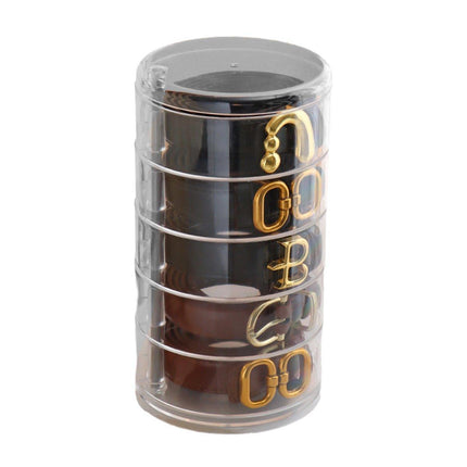 5 Layer Rotating Storage Box Transparent Jewelry Organizer for Home Display.