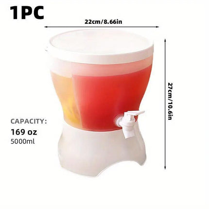 Jug With Tap Cold Water Container Lemonad Drink Dispenser for Refrigerator.