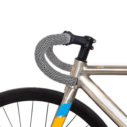 2X Thick Bicycle Handlebar Tape Bar Drop Wrap Mtb Road Bike Anti-Slip Punch - Green.