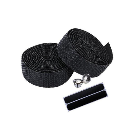 2X Thick Bicycle Handlebar Tape Bar Drop Wrap Mtb Road Bike Anti-Slip Punch - Green.