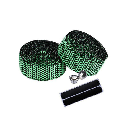 2X Thick Bicycle Handlebar Tape Bar Drop Wrap Mtb Road Bike Anti-Slip Punch - White.