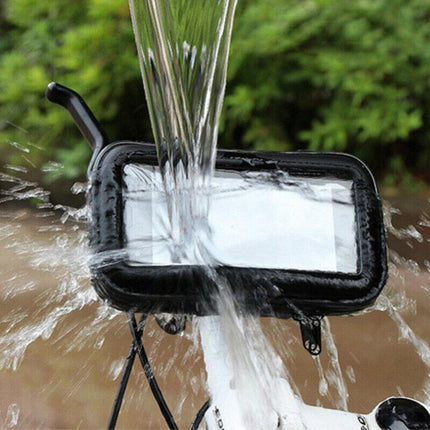 Waterproof Bicycle Bike Motorcycle Handlebar Mount Holder Case For Mobile Phone.