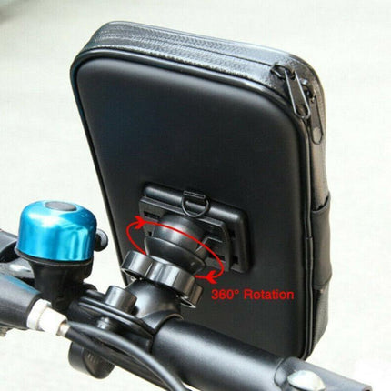 Waterproof Bicycle Bike Motorcycle Handlebar Mount Holder Case For Mobile Phone.