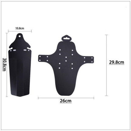 Mountain Bike Mud Guard Set Lightweight Front and Rear Fenders for MTB Bicycle.