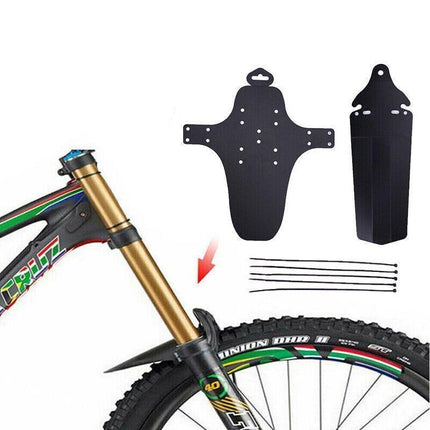 Mountain Bike Mud Guard Set Lightweight Front and Rear Fenders for MTB Bicycle.