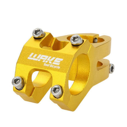 MTB Mountain Bike Handlebar Stem 31.8mm Aluminium Alloy Short Stem Cycling Part - Blue.