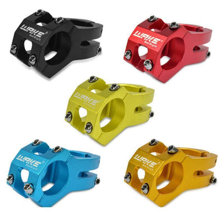 MTB Mountain Bike Handlebar Stem 31.8mm Aluminium Alloy Short Stem Cycling Part - Green.