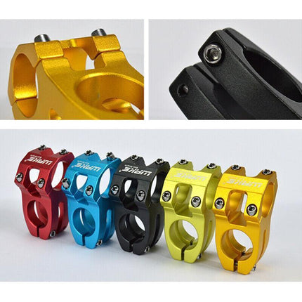 MTB Mountain Bike Handlebar Stem 31.8mm Aluminium Alloy Short Stem Cycling Part - Green.