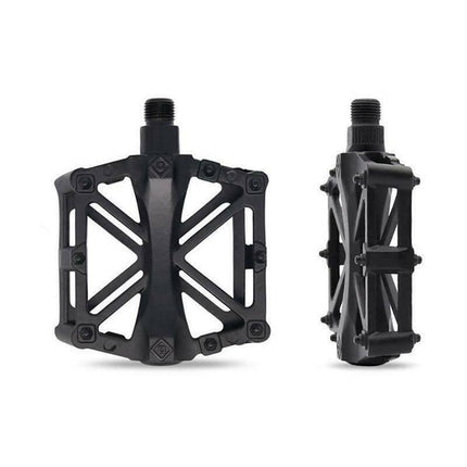 Bike Pedals Alloy Mountain Road MTB Colored Bicycle Nonslip Cycling Pedals 9/16" - Blue.