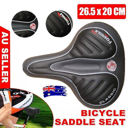 Wide Big Bum Bike Bicycle Gel Cruiser Comfort Saddle Seat Sporty Soft Cushion Au.