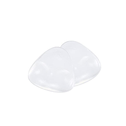 Triangle Push-Up Silicone Bra Inserts Breasts Pad Bikini Bra Cleavage Enhancers - Transparent-Small.