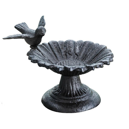 Retro Petal Shaped Bird Feeder Hanging Decorative Outdoor Garden Bird Feeding.